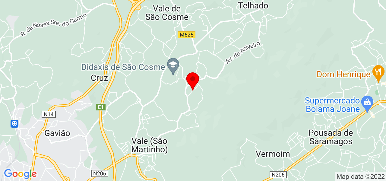 Cl&aacute;udia - Braga - Vila Nova de Famalicão - Mapa