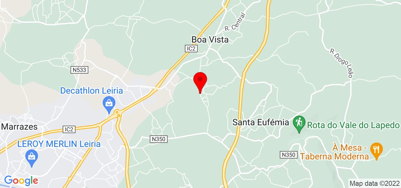 Elisabete narciso - Santarém - Cartaxo - Mapa
