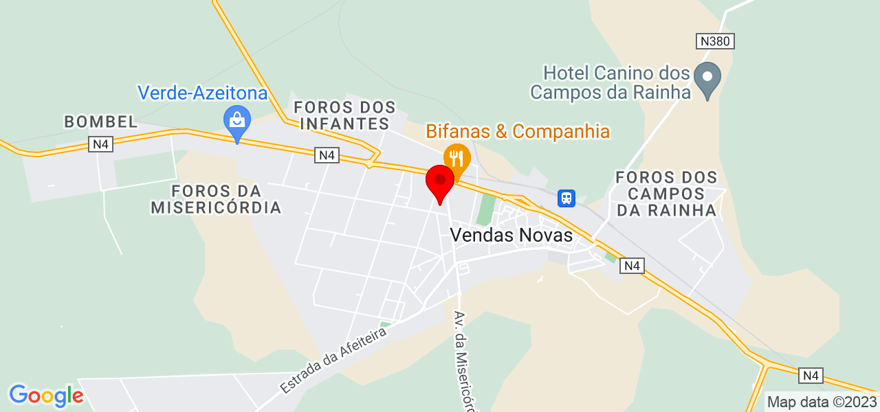 Jos&eacute; Neves - Évora - Vendas Novas - Mapa