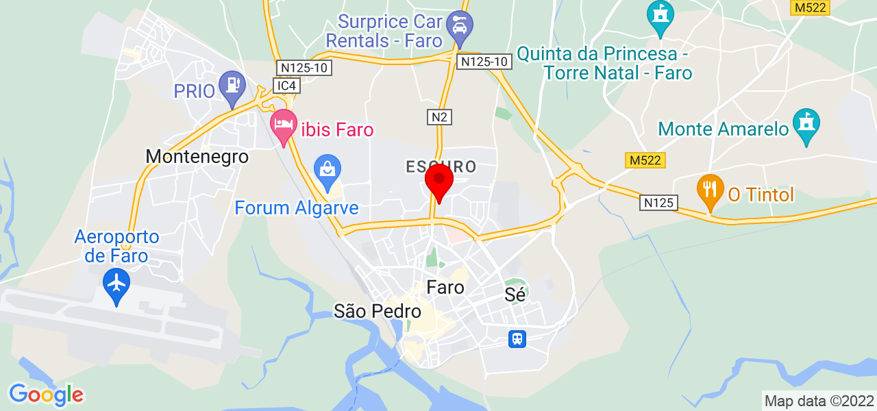 Coroa Cativante - Faro - Faro - Mapa