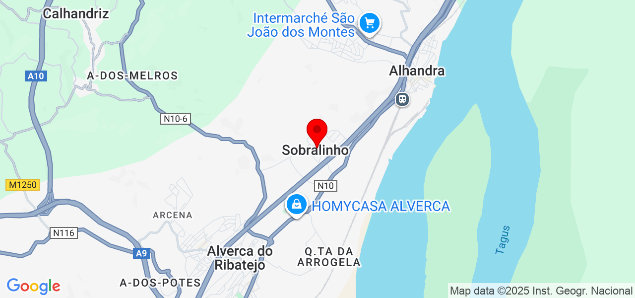 Eduardo Nunes - Lisboa - Vila Franca de Xira - Karte