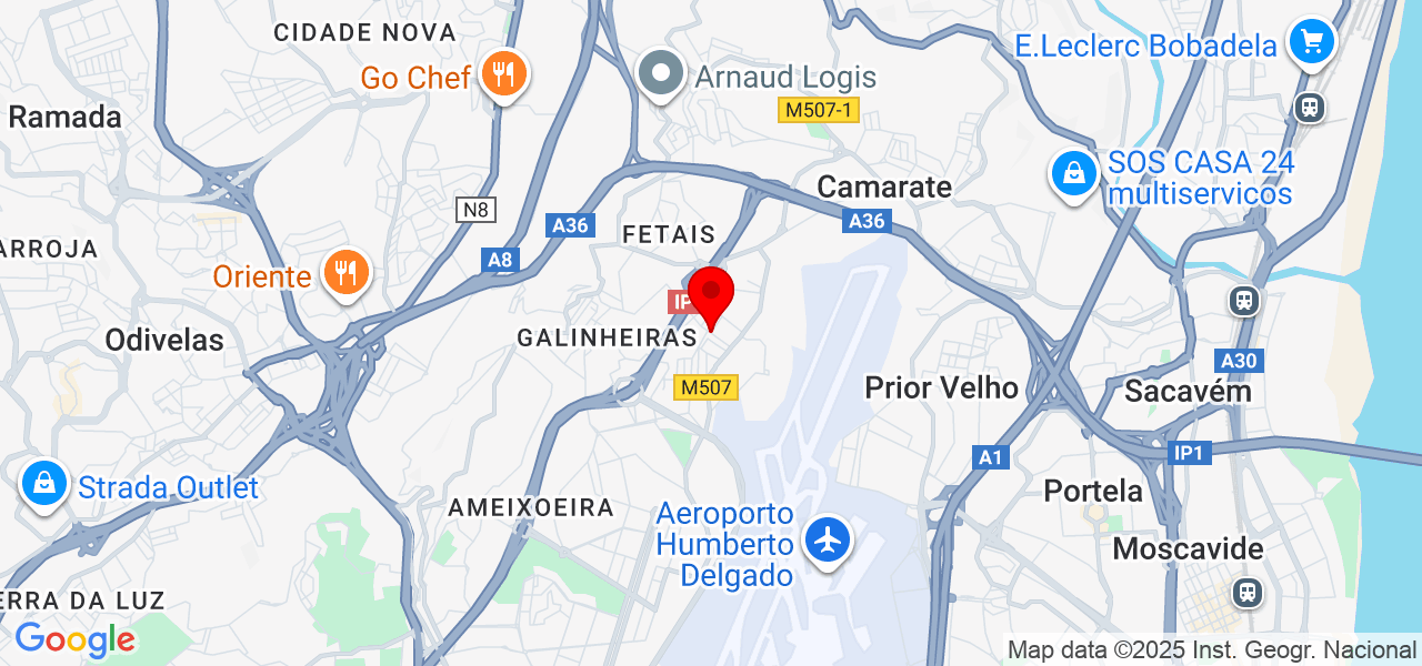 Roseclean - Lisboa - Loures - Mapa