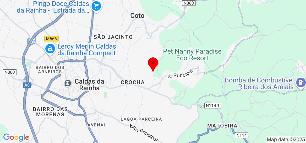 Kimbundo - Leiria - Caldas da Rainha - Mapa