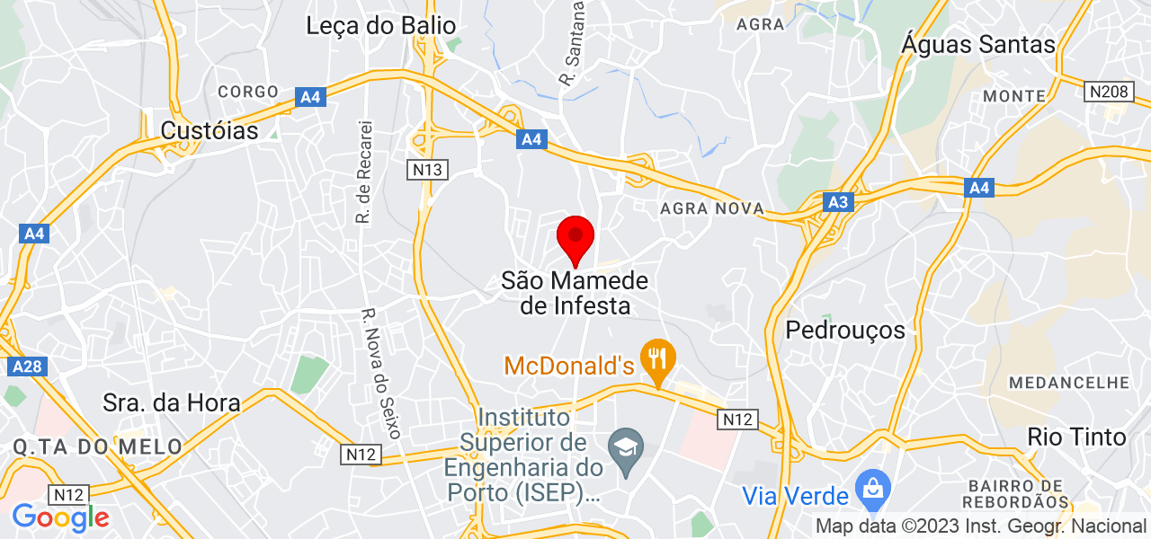 Cl&aacute;udia Antunes - Porto - Matosinhos - Mapa