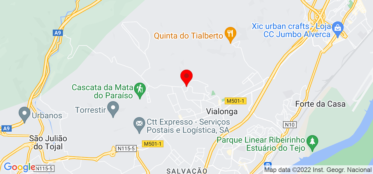 Elgilza Pontes - Lisboa - Vila Franca de Xira - Mapa