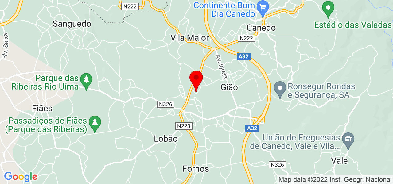 Guilherme Abreu - Aveiro - Santa Maria da Feira - Mapa