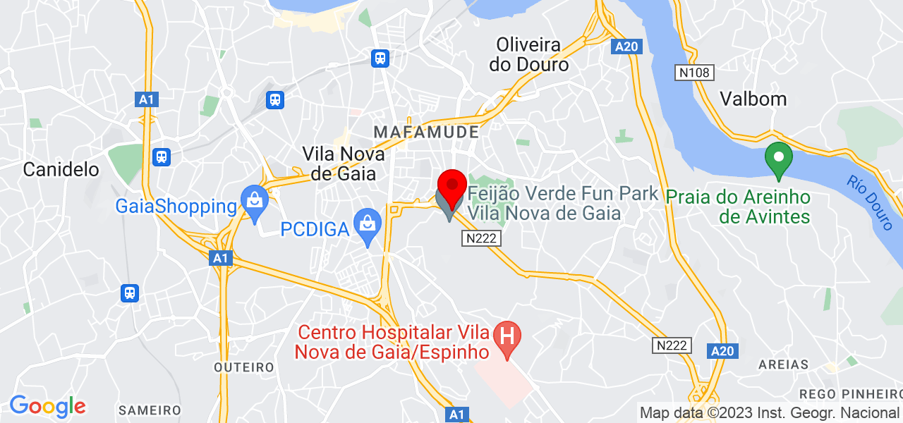 Erica - Porto - Vila Nova de Gaia - Mapa