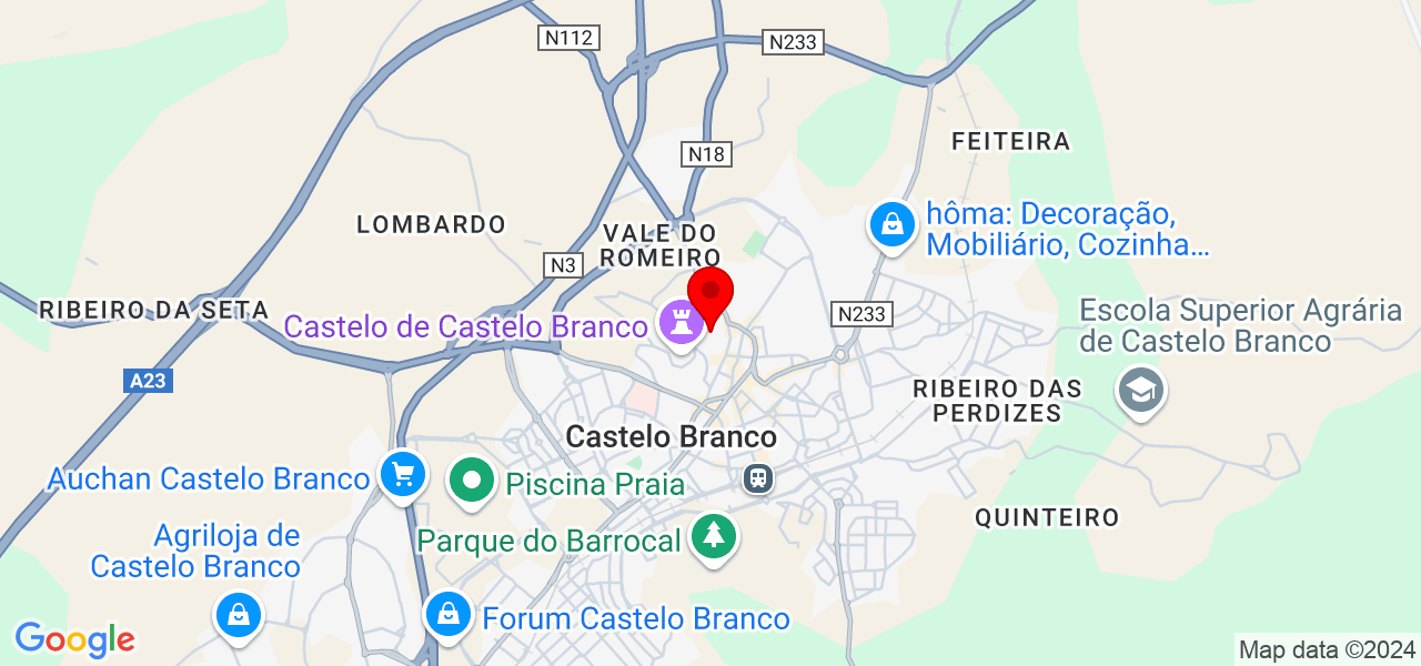 Madalena Garcia Pedro - Castelo Branco - Castelo Branco - Karte