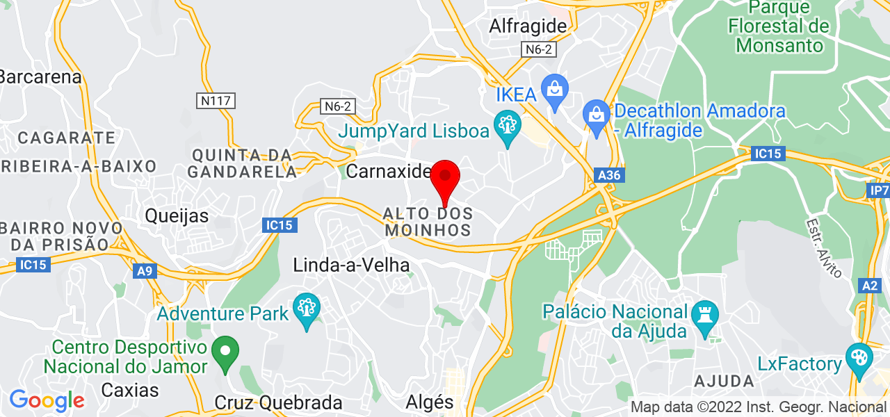 Coach de relacionamento - Lisboa - Oeiras - Mapa