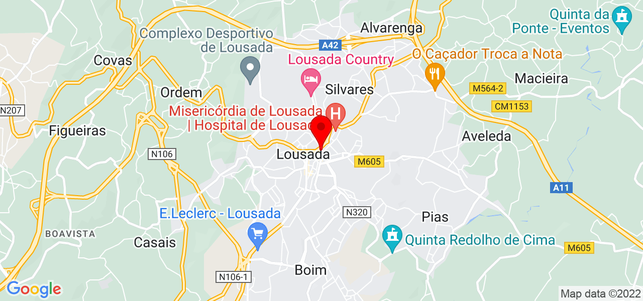 Regina Sampaio - Porto - Lousada - Mapa