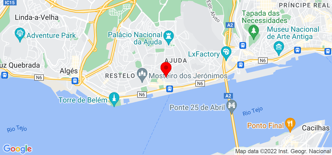N&aacute;dia - Lisboa - Lisboa - Mapa