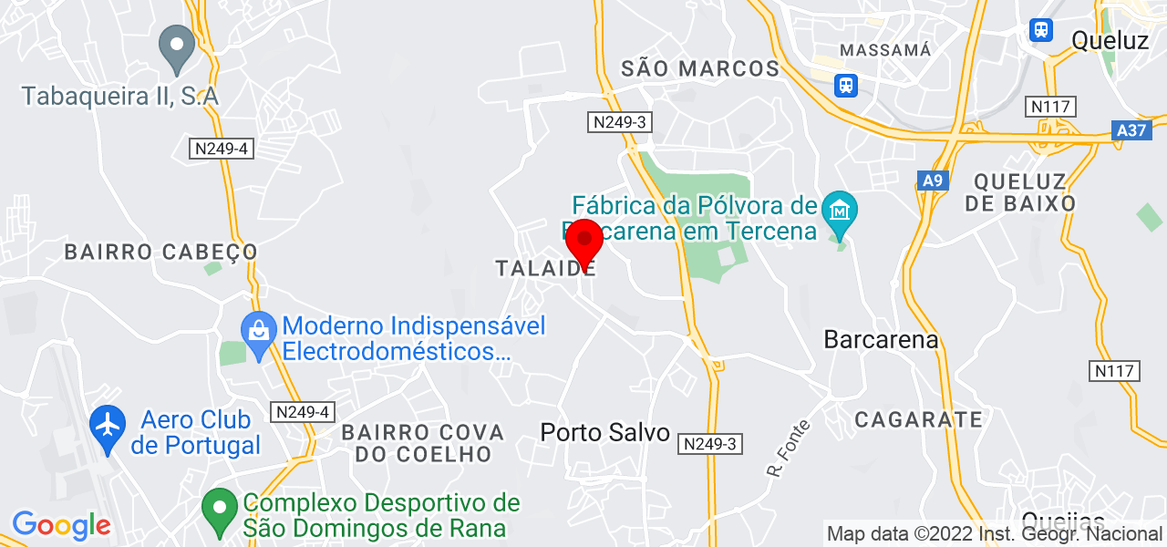 T.T.T Tranquilidade Transporte Tiago - Lisboa - Oeiras - Mapa