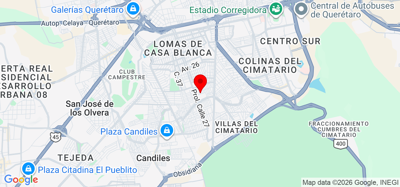 Carol veca - Querétaro - Querétaro - Mapa