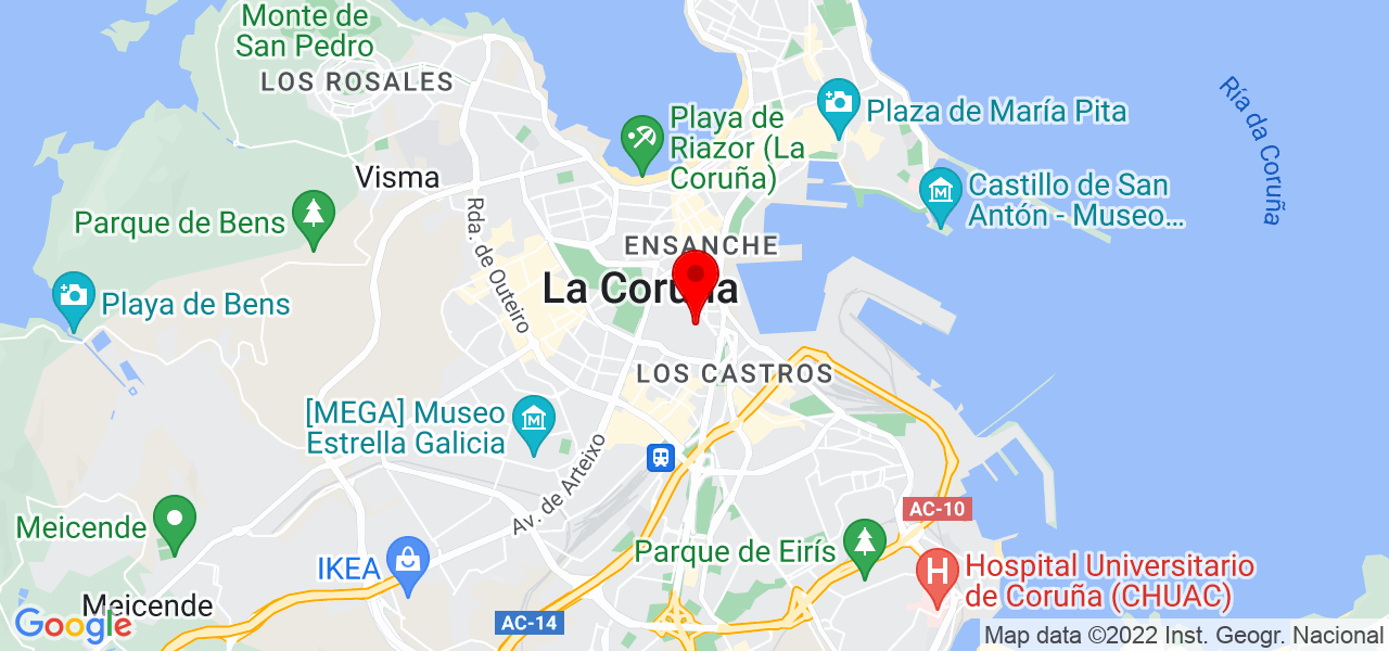 Gorka Zabala - Galicia - A Coruña - Map