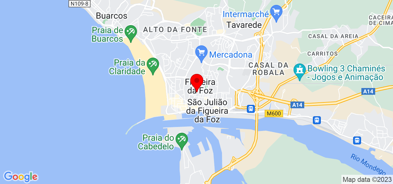 Leandro Magalh&atilde;es - Coimbra - Figueira da Foz - Mapa
