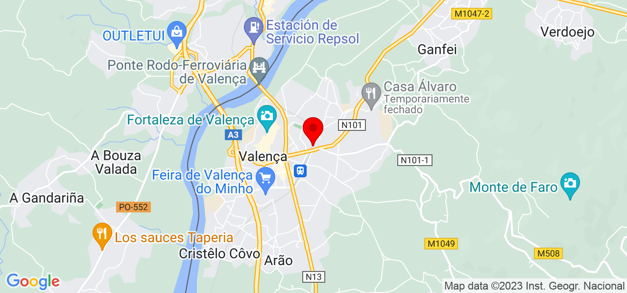 Danila Moraes - Viana do Castelo - Valença - Mapa