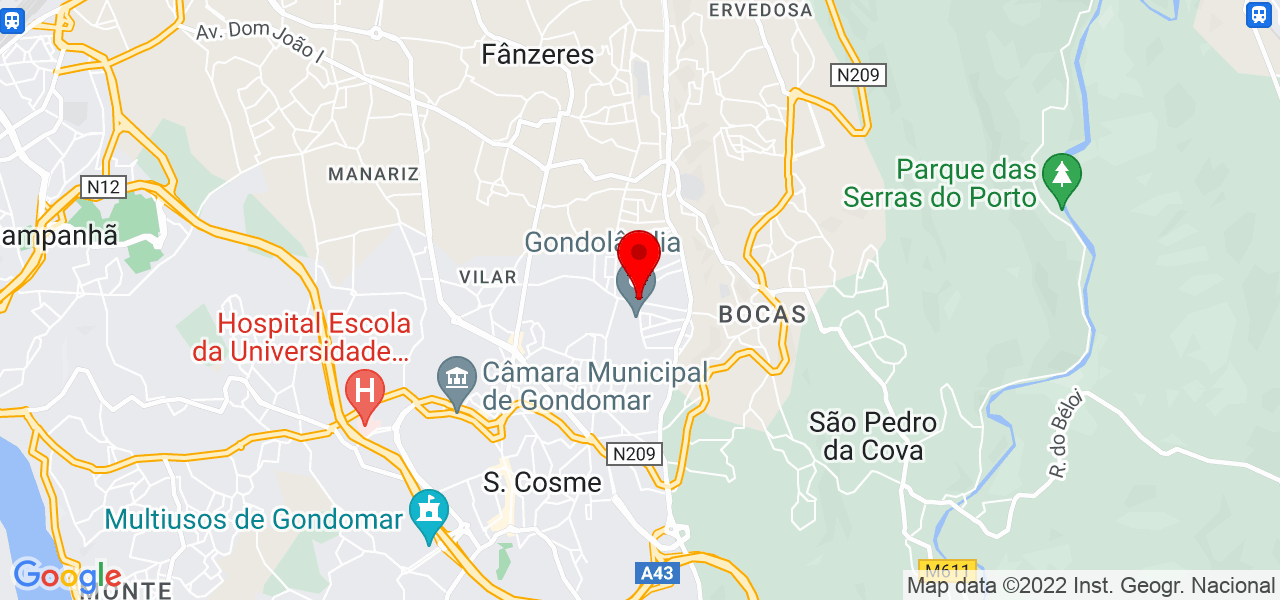 Gondomar Web Designs - Porto - Gondomar - Karte