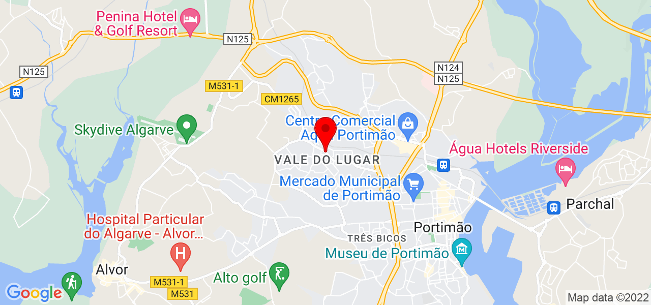 Beatriz - Faro - Portimão - Mapa