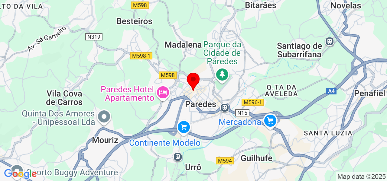 Eric - Porto - Paredes - Map