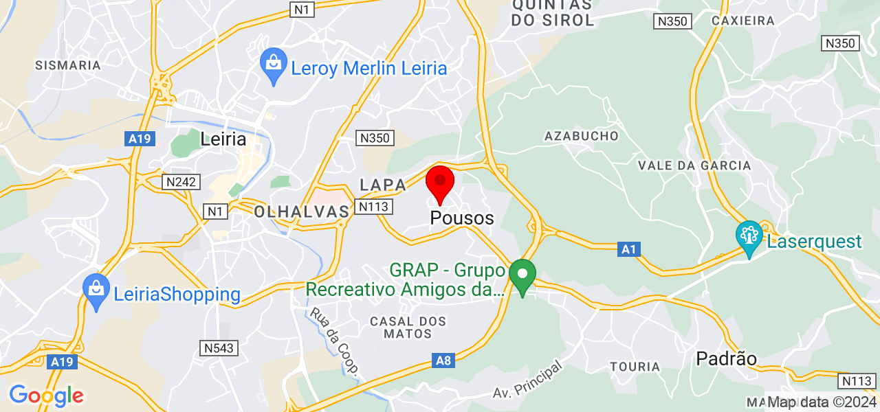 Rosangela Mota - Leiria - Leiria - Mapa