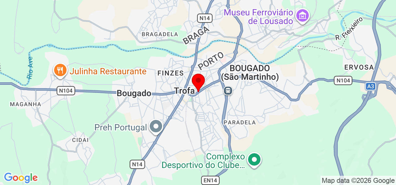 Pincel Purpurina - Porto - Trofa - Mapa