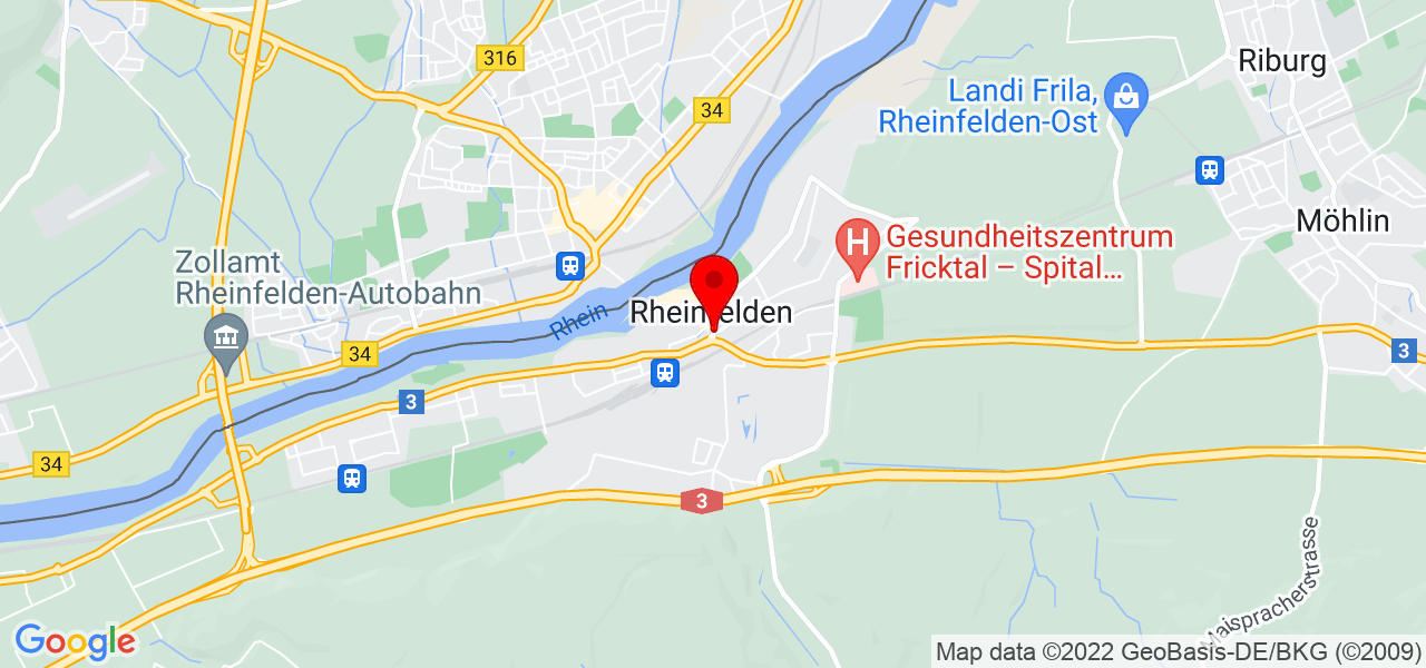 Dekorella - Aargau - Rheinfelden - Karte