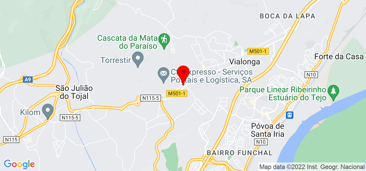 Paula Cristo - Lisboa - Vila Franca de Xira - Mapa