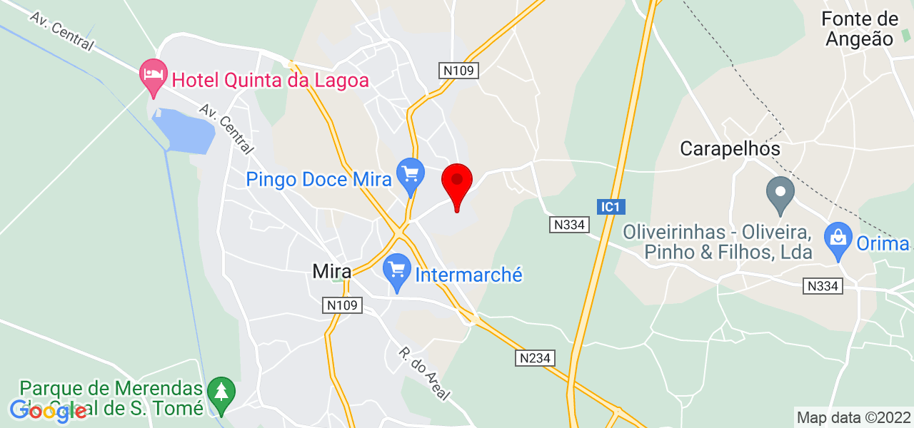 Daniela - Coimbra - Mira - Mapa