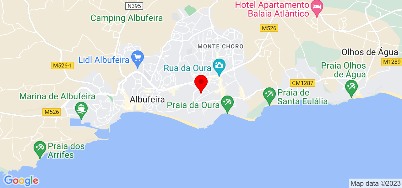 Psicoterap&ecirc;uta M&oacute;nica Cardoso - Faro - Albufeira - Mapa