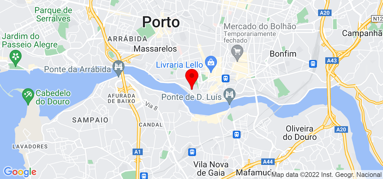 Em&iacute;lia Maria Rodrigues de Carvalho - Porto - Porto - Mapa