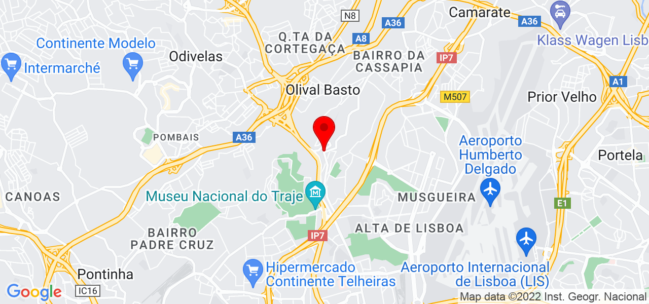 Lorena - Lisboa - Lisboa - Mapa