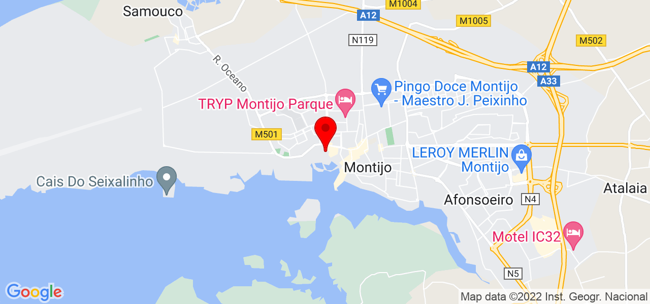 Davide - Setúbal - Montijo - Mapa