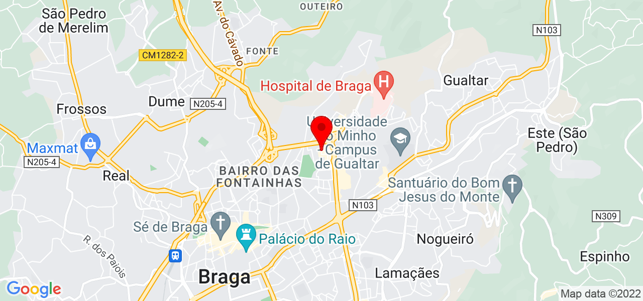 Alice F&aacute;tima do Amaral - Braga - Braga - Mapa