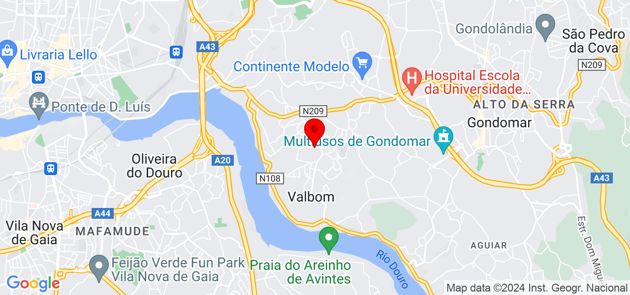 Max Eletricista - Porto - Gondomar - Mapa