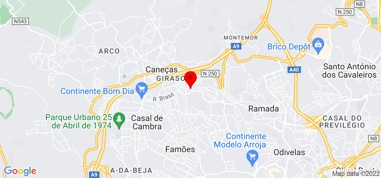 Bruno Santos - Lisboa - Odivelas - Mapa