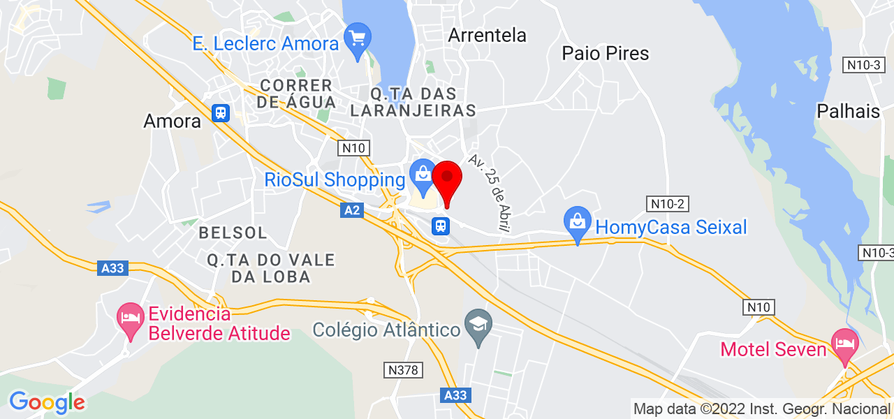 Hugo Silva - Setúbal - Seixal - Map