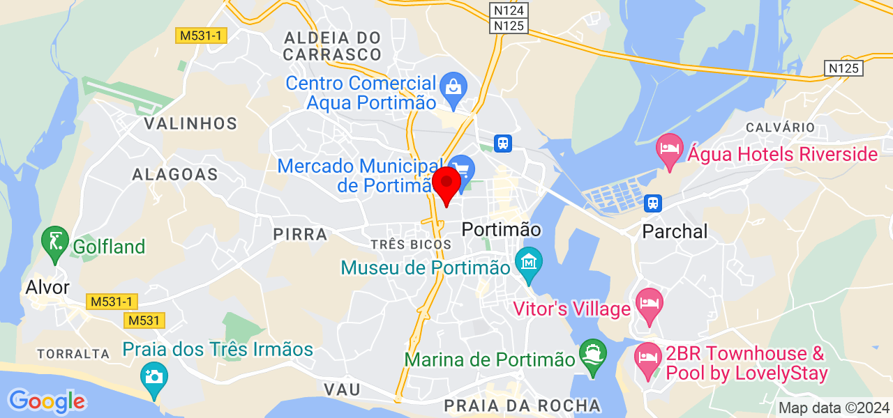 Melissa Chappelet - Faro - Portimão - Mapa