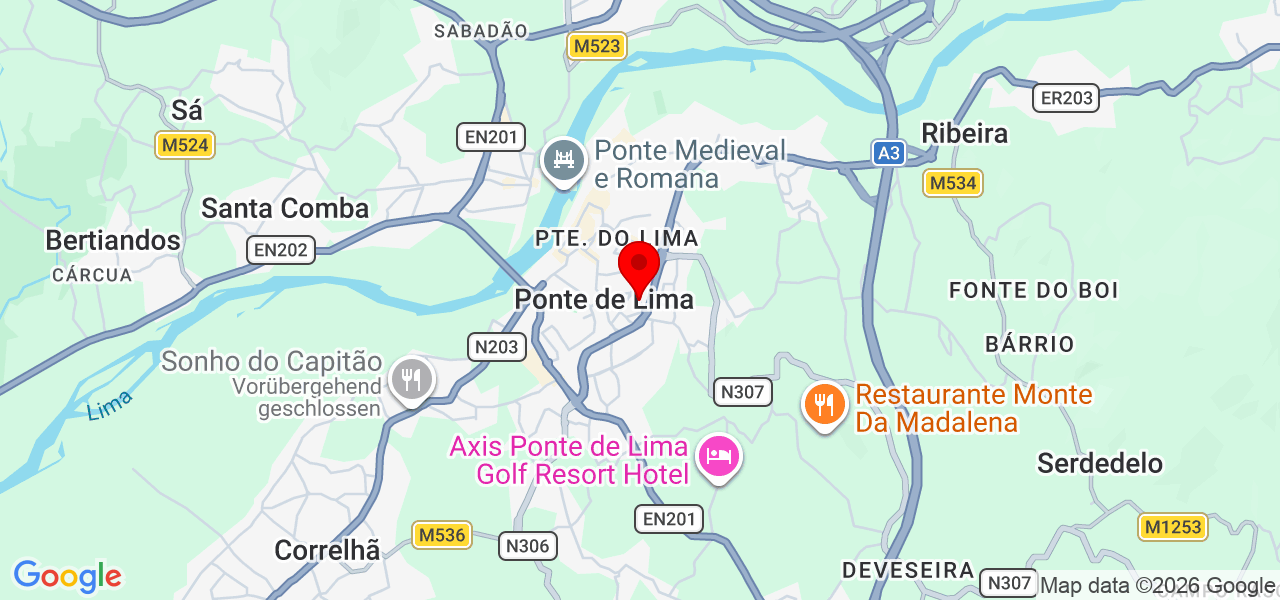 Cronograma - Soluções Informáticas - Viana do Castelo - Ponte de Lima - Mapa