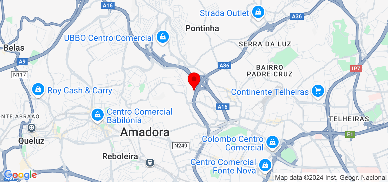 José Antônio Bricola | Remodelação | Reparação - Lisboa - Amadora - Mapa