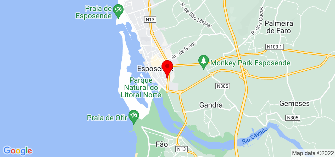 Sattune - Braga - Esposende - Mapa