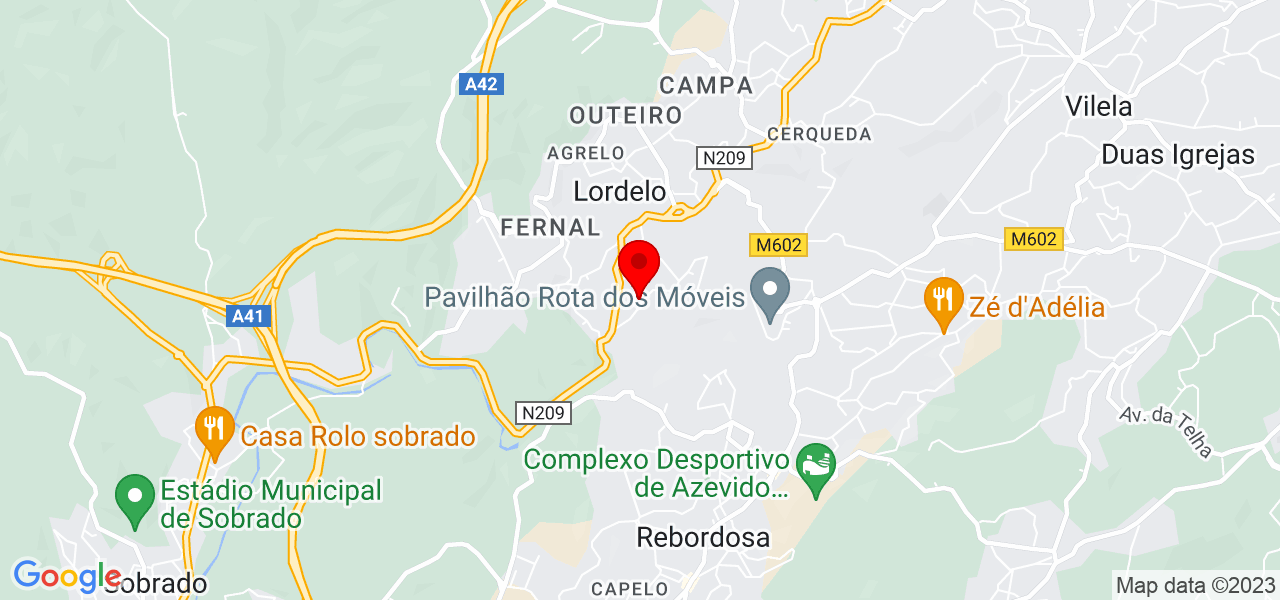 S&eacute;rgio Silva - Porto - Paredes - Mapa