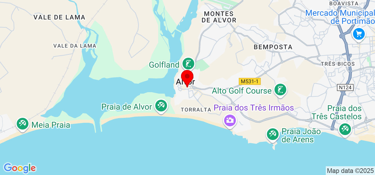 Whellen Gama - Faro - Portimão - Map