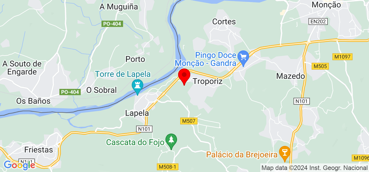 Douglas Nascimento - Viana do Castelo - Monção - Mapa