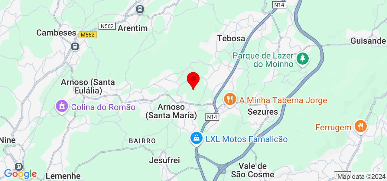 David Cardoso - Braga - Vila Nova de Famalicão - Mapa