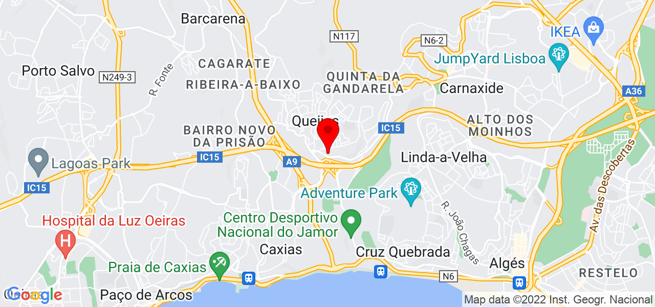 Catarina Oliveira Costa - Lisboa - Oeiras - Mapa