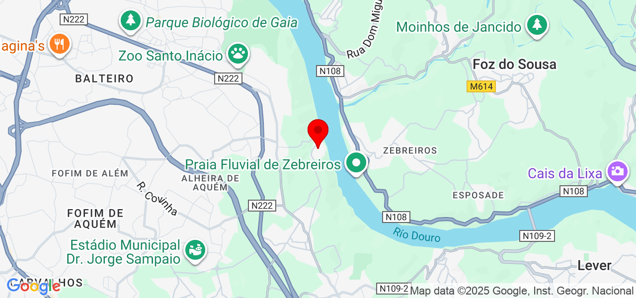 Psic&oacute;loga In&ecirc;s Almeida - Porto - Vila Nova de Gaia - Mapa