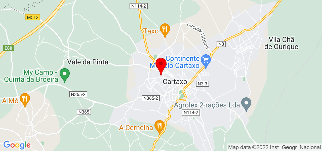 Coach Marco Soares - Santarém - Cartaxo - Map