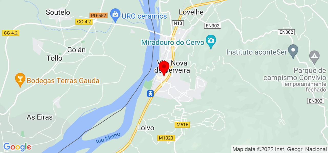 Dias - Viana do Castelo - Vila Nova de Cerveira - Mapa