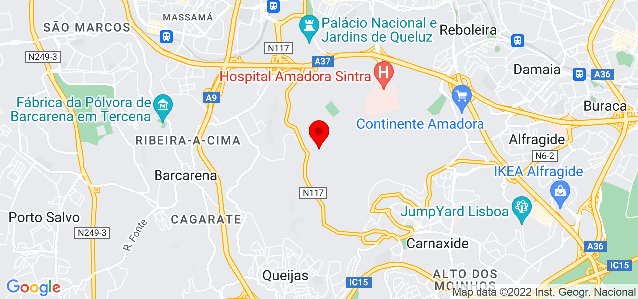 Eveline - Lisboa - Amadora - Mapa
