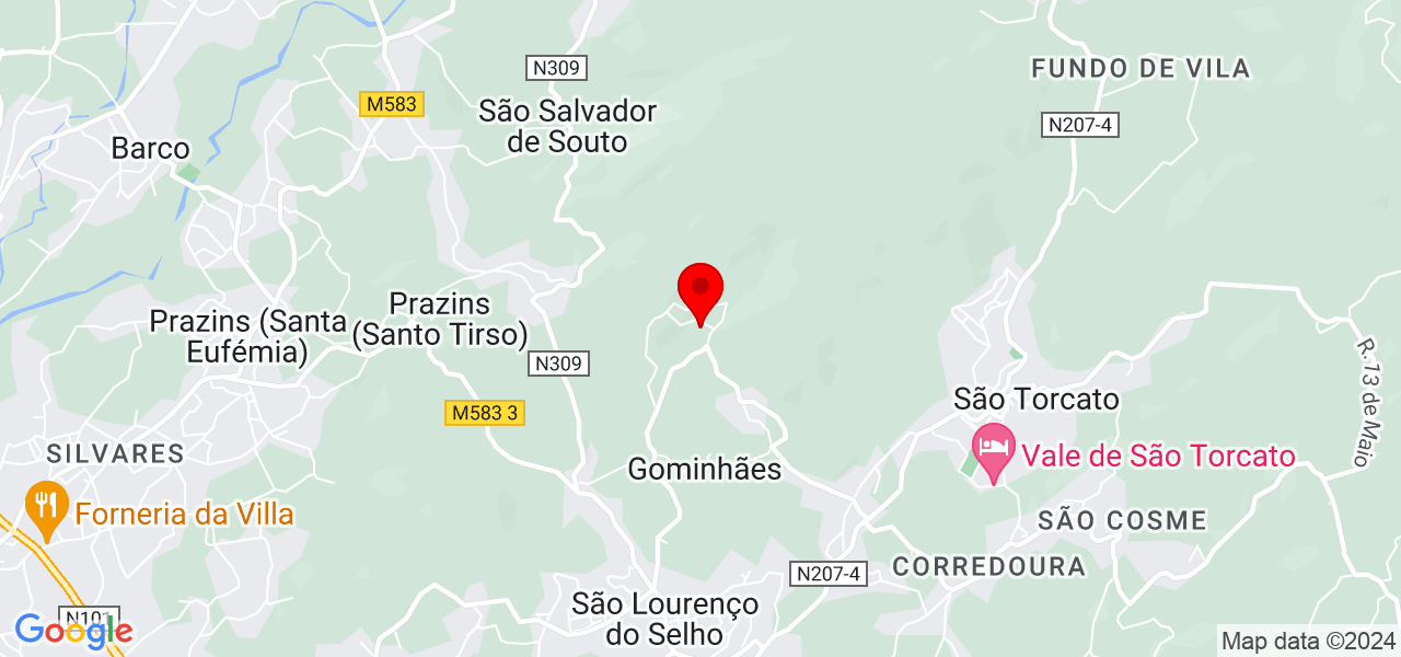 Luciana - Braga - Guimarães - Mapa